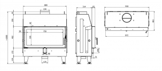 wkład DEFRO IMPULS LA wymiary